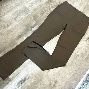 Zara Flat Front Khaki Brown Pants Size Medium